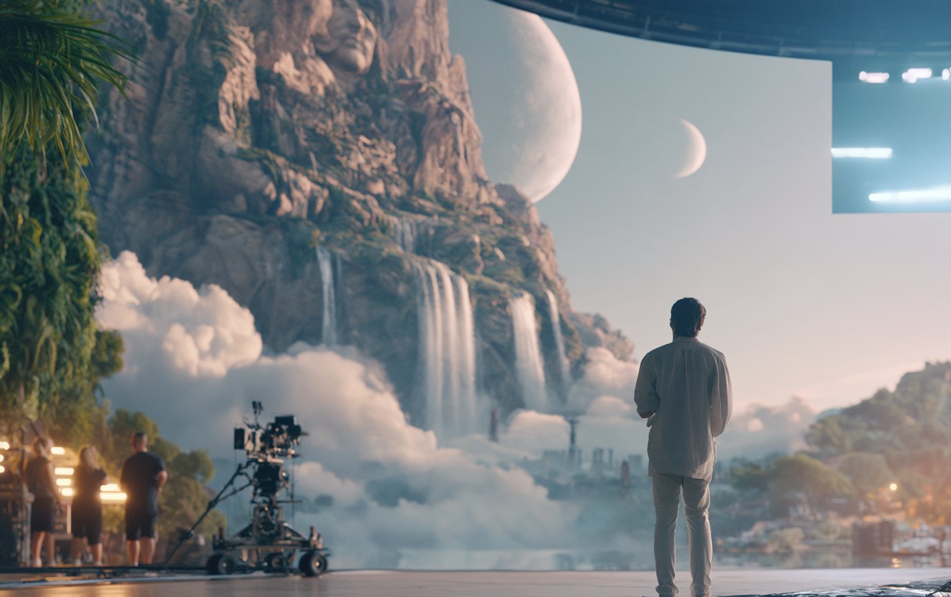 ИИ-кино и VFX: съёмочная площадка с виртуальным миром